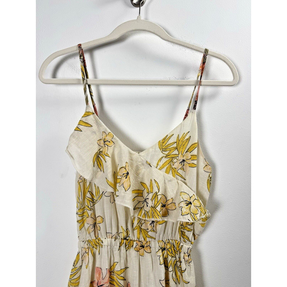 Billabong Tropical Floral Maxi Dress Vacation Beachy Cottagecore Bohemian S - Picture 2 of 9